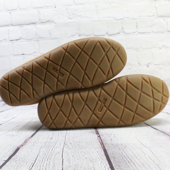 LL BEAN Brown Suede Wicked Good Original Moccasin Slippers Size 10 M - Picture 9 of 9